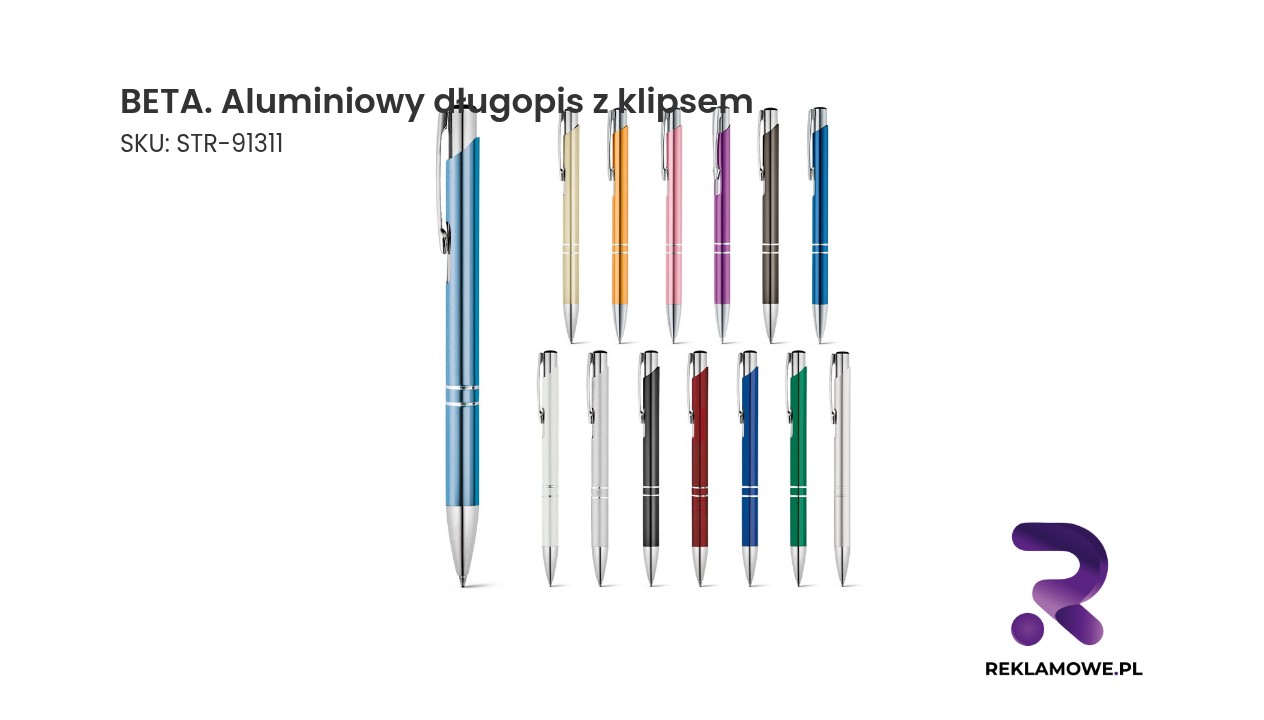 BETA. Aluminiowy długopis z klipsem Aluminiowy długopis BETA z klipsem