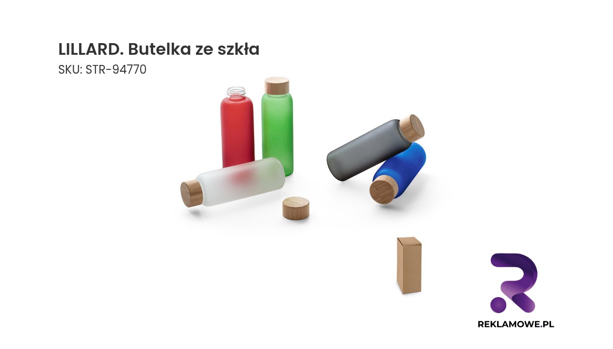 LILLARD butelka ze szkła – elegancka szklana butelka na napoje