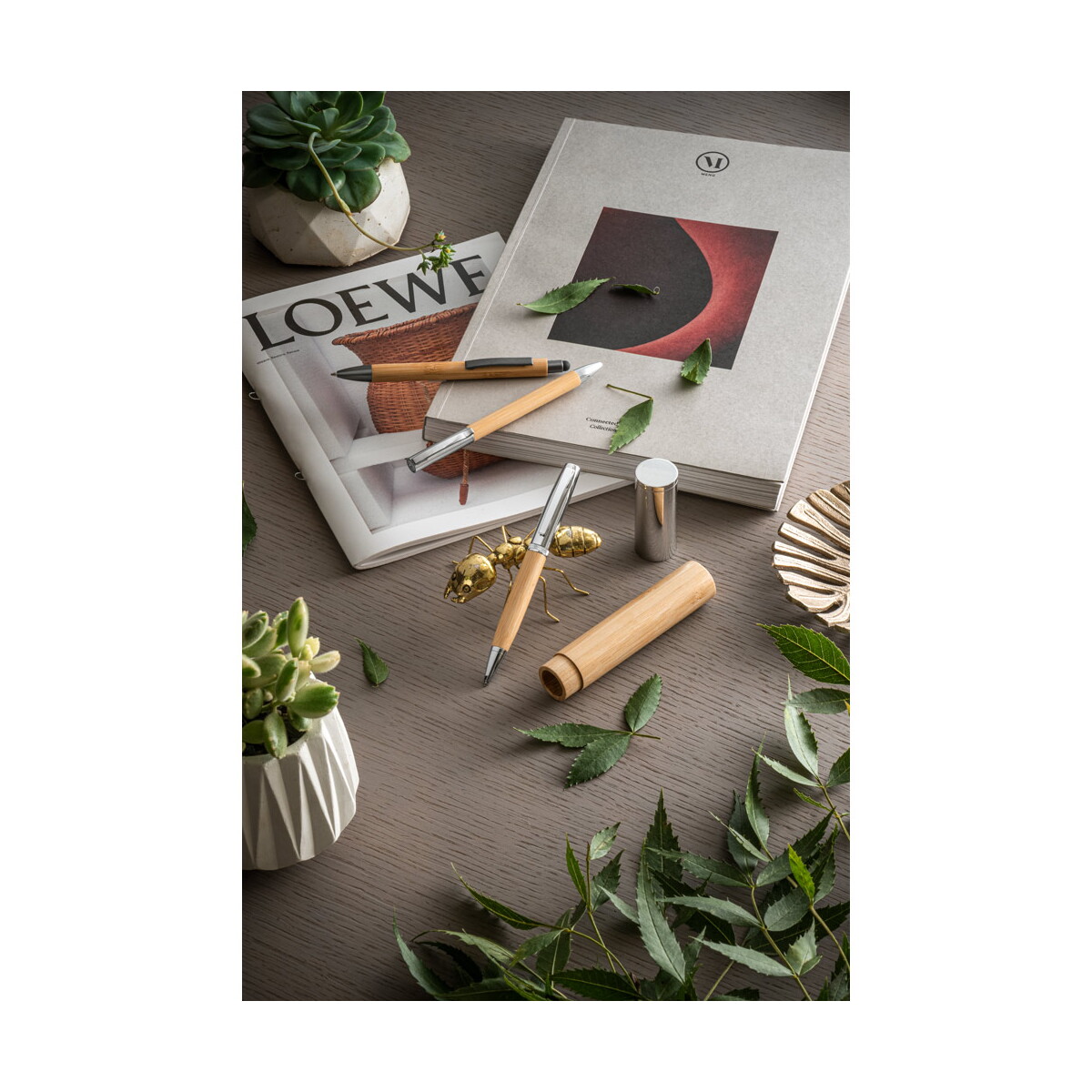 Warszawa gadżet reklamowy fuji. bambusowy i metalowy długopis z etui 91775_amb FUJI. Bambusowy i metalowy długopis z etui 91775_amb