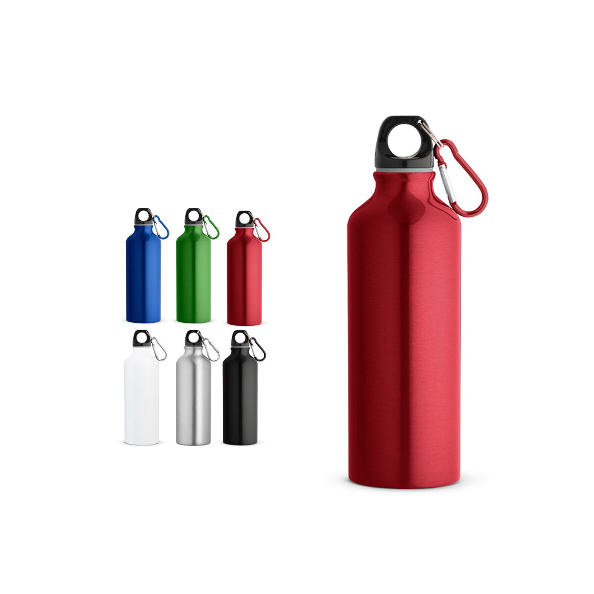 Personalizowane gadżety reklamowe w Warszawie – co warto znakować w 2026 roku 1 RE-LANDSCAPE M. Butelka aluminiowa z recyklingu z karabińczykiem 530 ml 54623_set