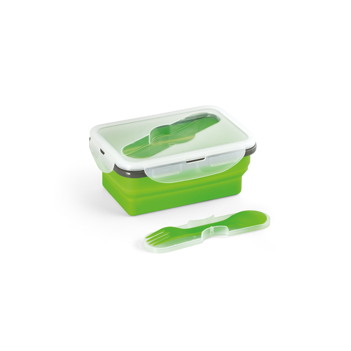 Warszawa gadżet reklamowy saffron. lunch box. wysuwane hermetyczne pudełko wykonane z silikonu i pp 640 ml 93847_119-c SAFFRON. Lunch Box. Wysuwane hermetyczne pudełko wykonane z silikonu i PP 640 mL 93847_119-c