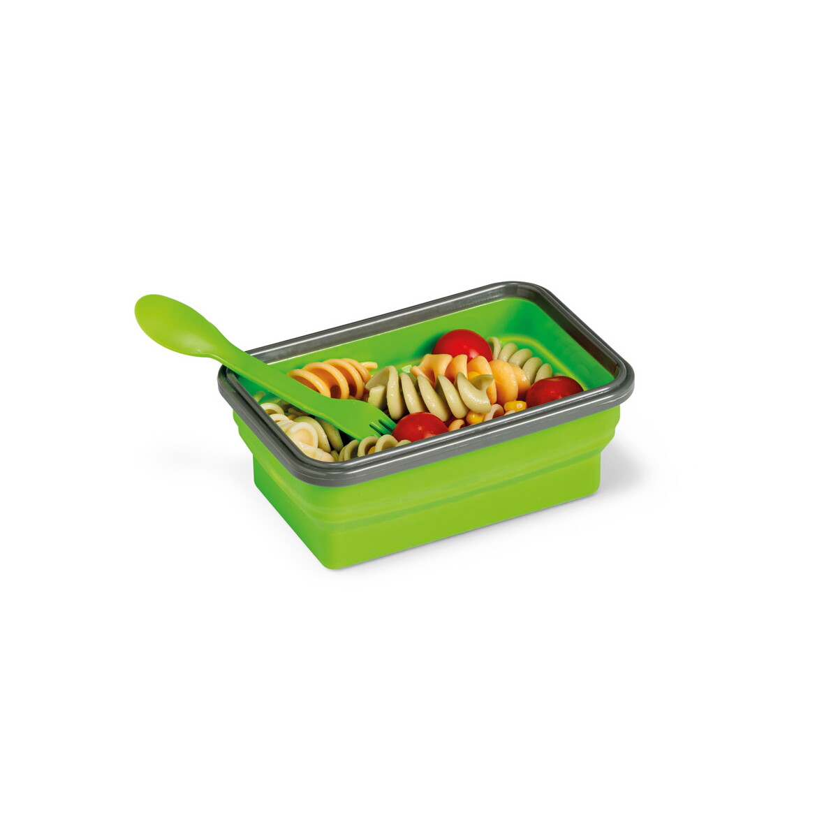 Warszawa gadżet reklamowy saffron. lunch box. wysuwane hermetyczne pudełko wykonane z silikonu i pp 640 ml 93847_119-d SAFFRON. Lunch Box. Wysuwane hermetyczne pudełko wykonane z silikonu i PP 640 mL 93847_119-d